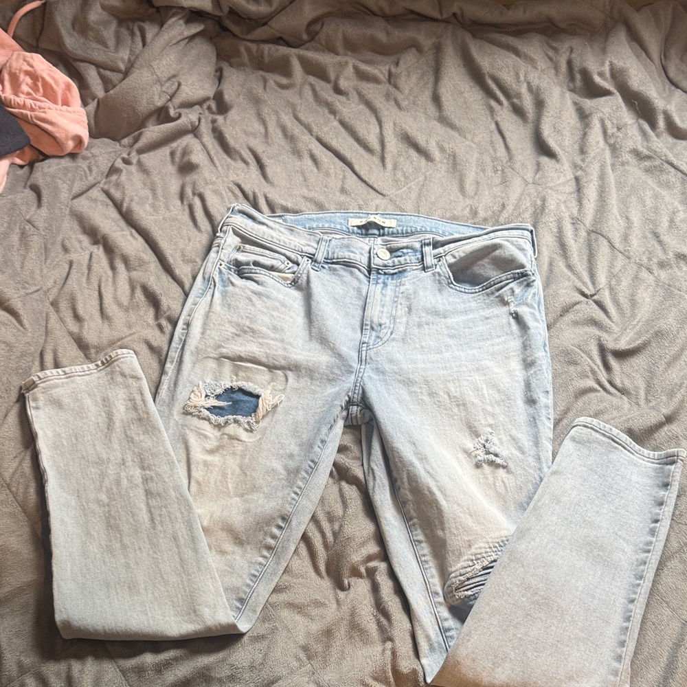 PacSun Light Blue Ripped Skinny Jeans